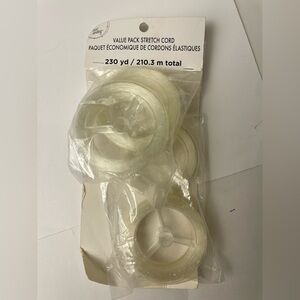 Bead Landing Clear Stretch Cord 230 Yards Value Pack 4 rolls New